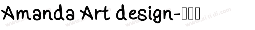 Amanda Art design字体转换